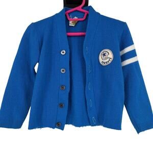 Robinit May Knitting Co. Vintage Baby Dallas Cowboys Varsity Button Up Cardigan